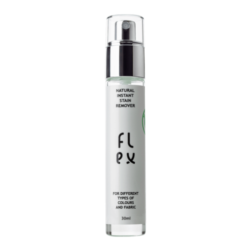 A bottle of 30ml flex cleaner for removing stains anywhere